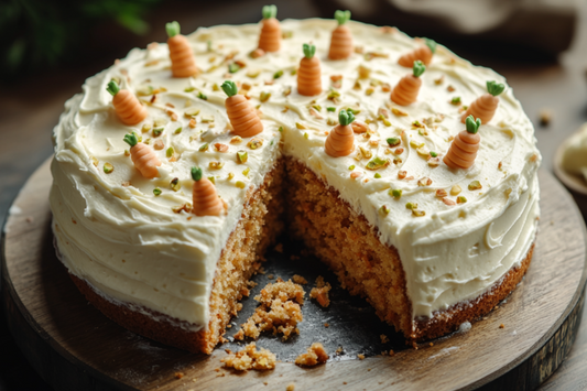 Saftiger Karottenkuchen – vegan, glutenfrei & perfekt für Ostern
