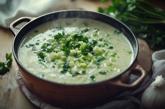 Cremige, vegane Fenchelsuppe