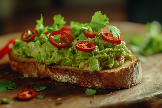 Avocado Guacamole Schnitten