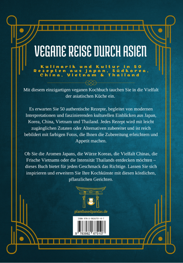 Vegane Reise durch Asien Hardcover-Druck