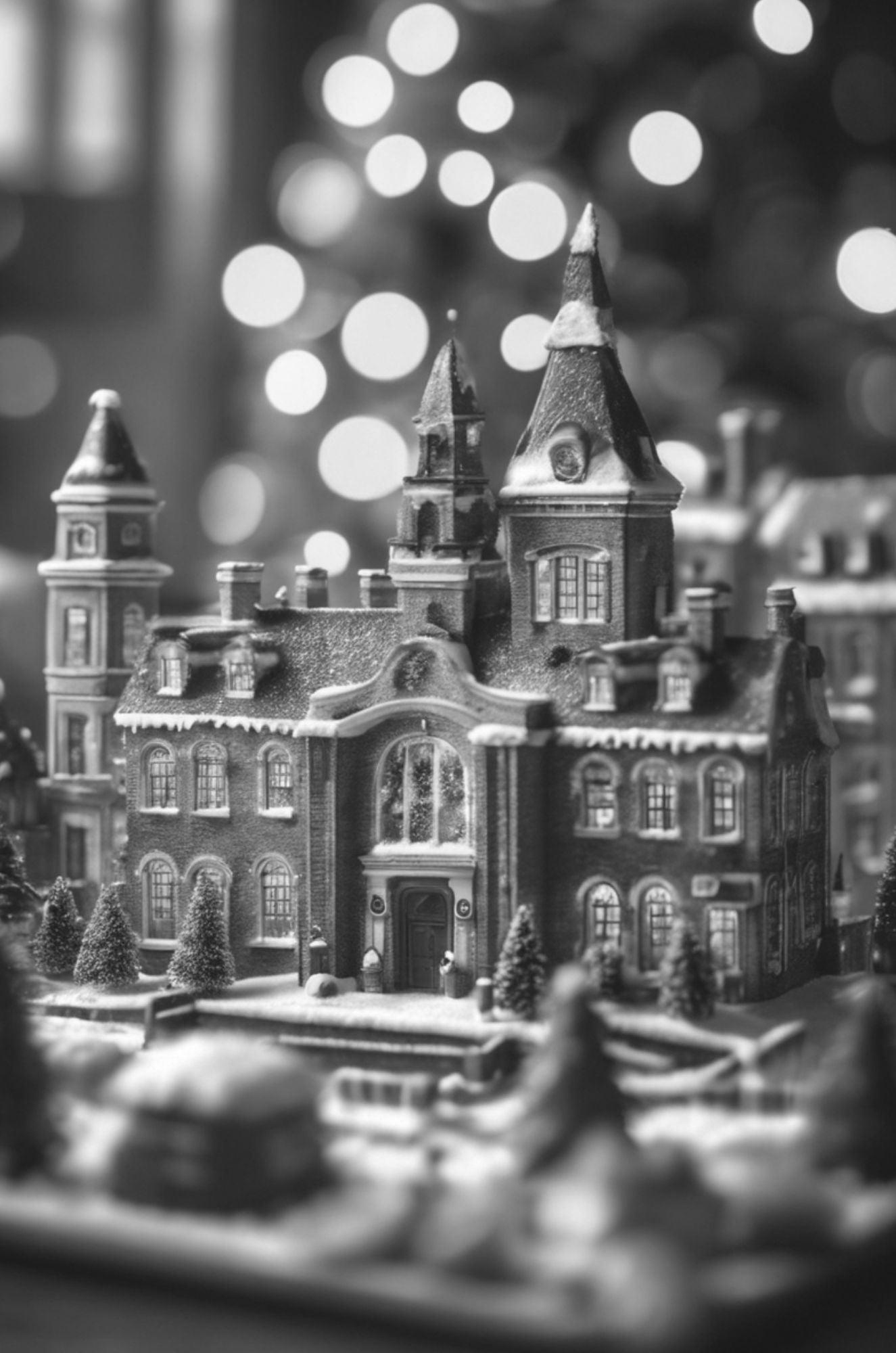 veganer_Adventskalender_Bild_zwei verschneites Haus