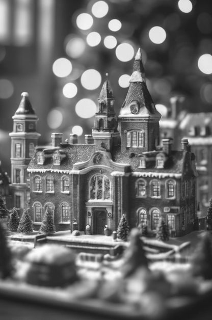 veganer_Adventskalender_Bild_zwei verschneites Haus